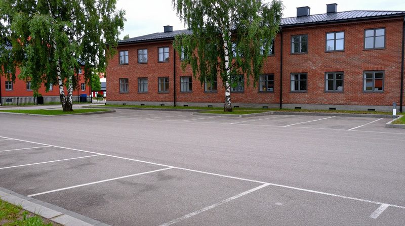 Asfaltering av parkering