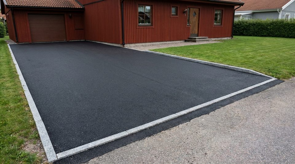 Asfaltering av uppfart